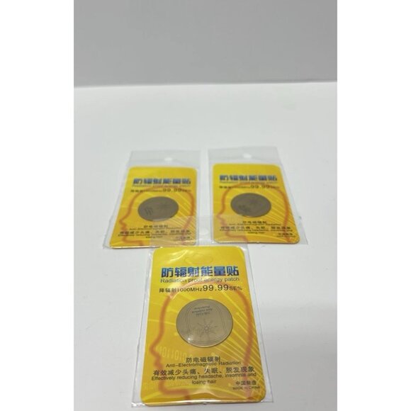3 Radiation Proof Energy Patches Anti-Radiation Stickers EMF Protection Decals - Picture 2 of 6